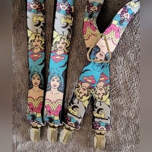 Buckle Down DC Superhero Themed Unisex Suspenders LIKE NEW Condition
